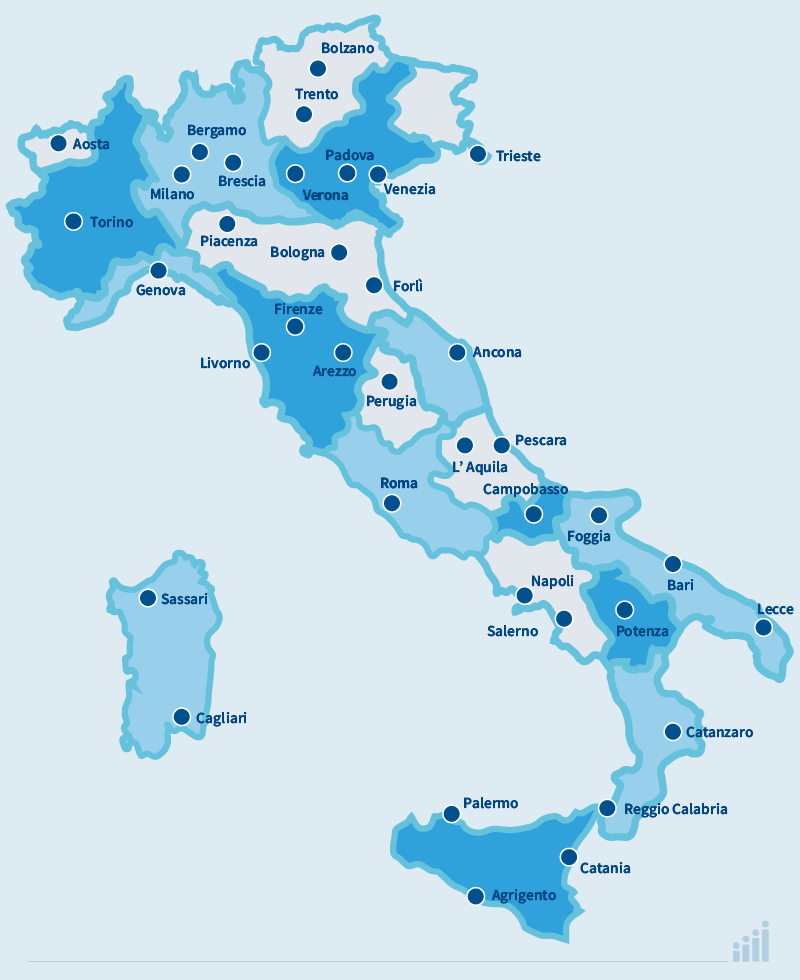 Mappa filiali